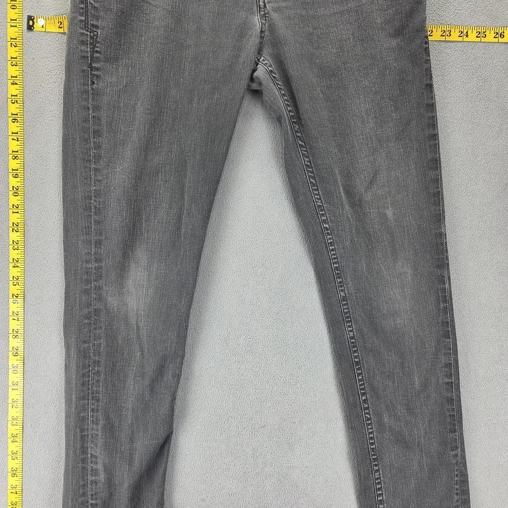 Vintage Levis Blue Star Jeans Mens 34x34 Gray Charcoal Wash Zip Fly Engineered